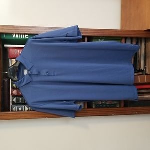 Callaway Opti-dri blue striped polo mens XL